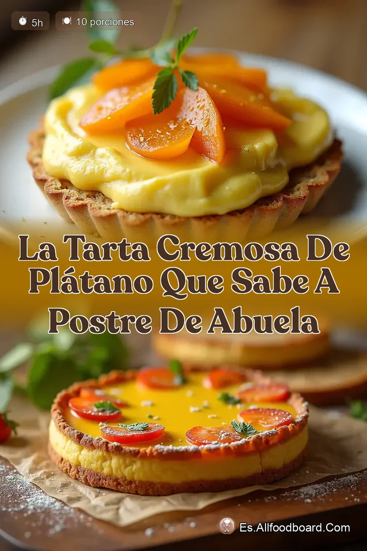 La Tarta Cremosa de Pl&aacute;tano que Sabe a Postre de Abuela