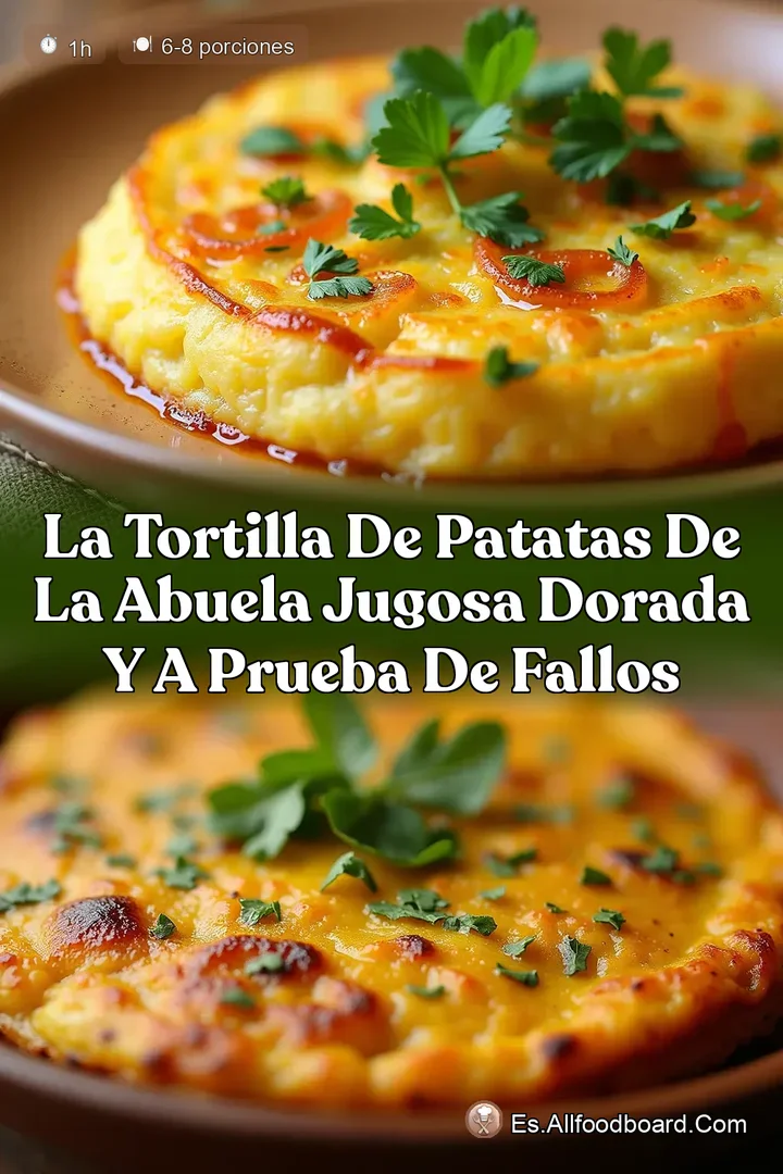 La Tortilla de Patatas de la Abuela Jugosa Dorada y a Prueba de Fallos