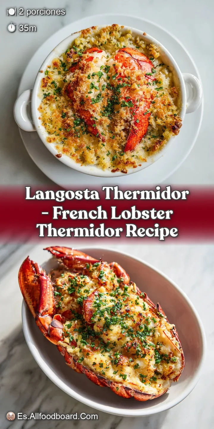 Close-up of succulent lobster thermidor, revealing flaky textures in a luscious, bubbling golden-brown sauce.