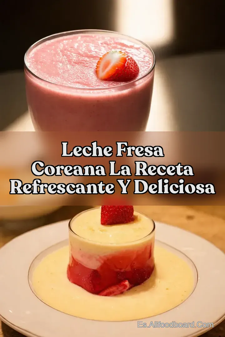 Leche Fresa Coreana La Receta Refrescante y Deliciosa
