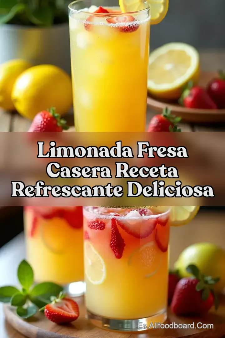 Limonada Fresa Casera Receta Refrescante Deliciosa