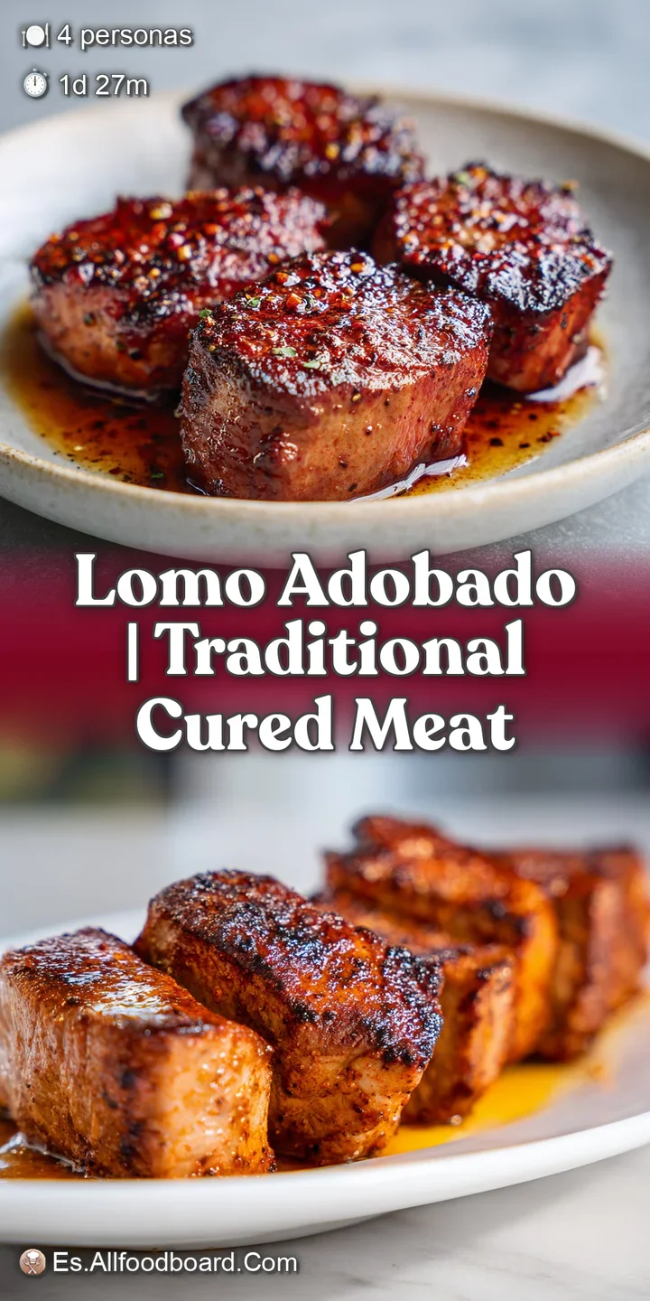 Primer plano de la textura tierna de la carne adobada, con superficie brillante y bordes tostados que desprenden jugo.