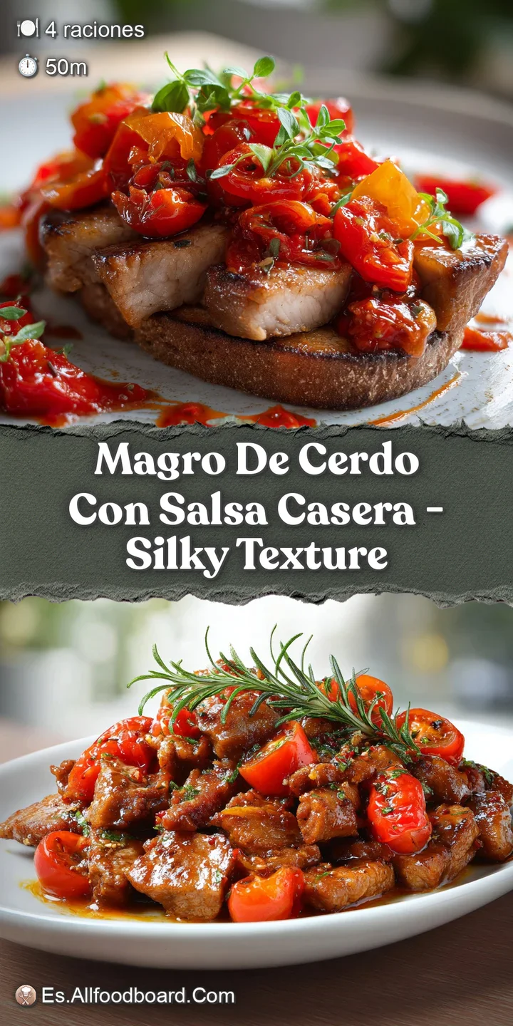 Close-up of fork-tender pork swimming in a vibrant tomato sauce, inviting steam rising, hints of herbs and spices visible.