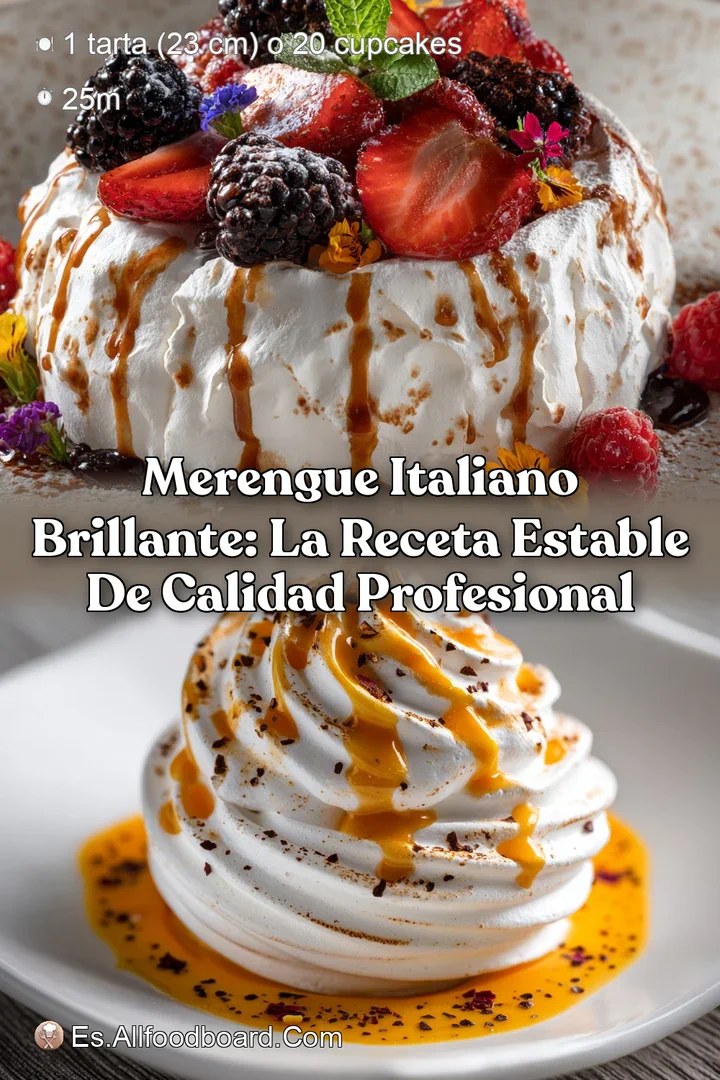 Merengue Italiano Brillante: La Receta Estable de Calidad Profesional