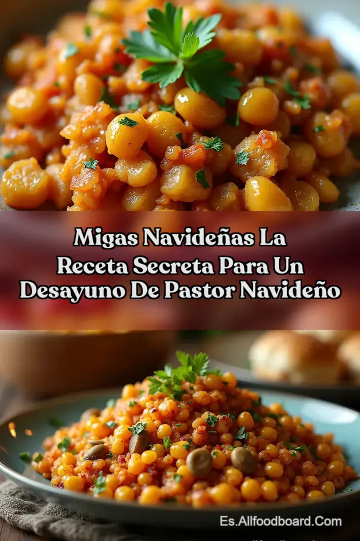 Migas Navide&ntilde;as La Receta Secreta para un Desayuno de Pastor Navide&ntilde;o