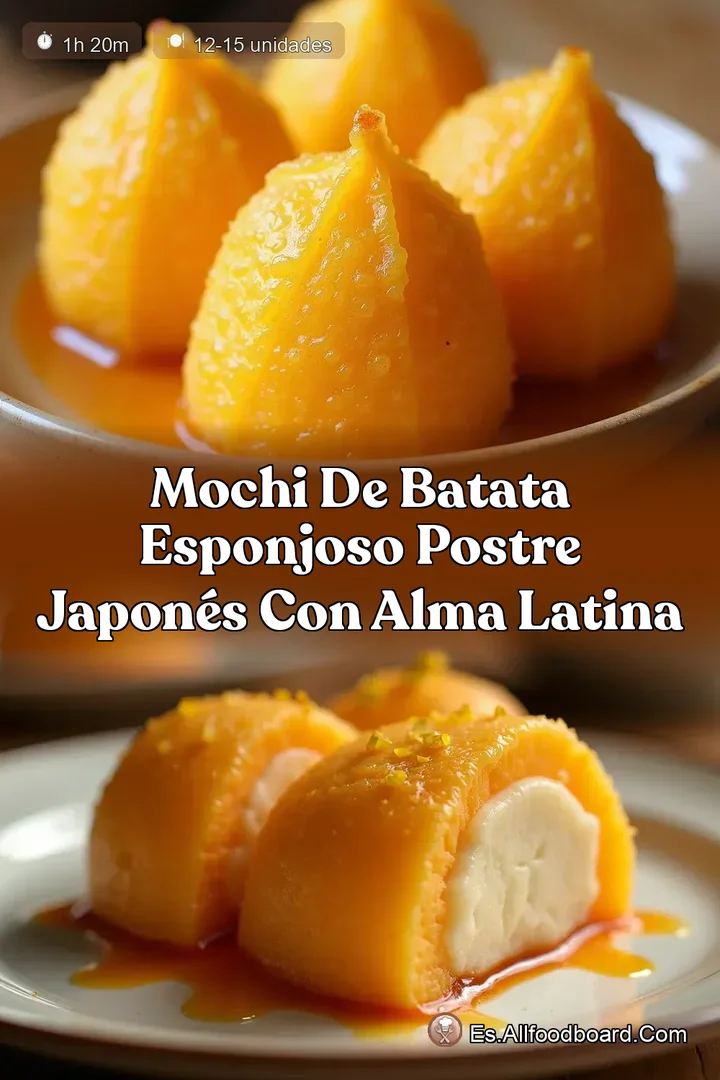 Mochi de Batata Esponjoso Postre Japon&eacute;s con Alma Latina