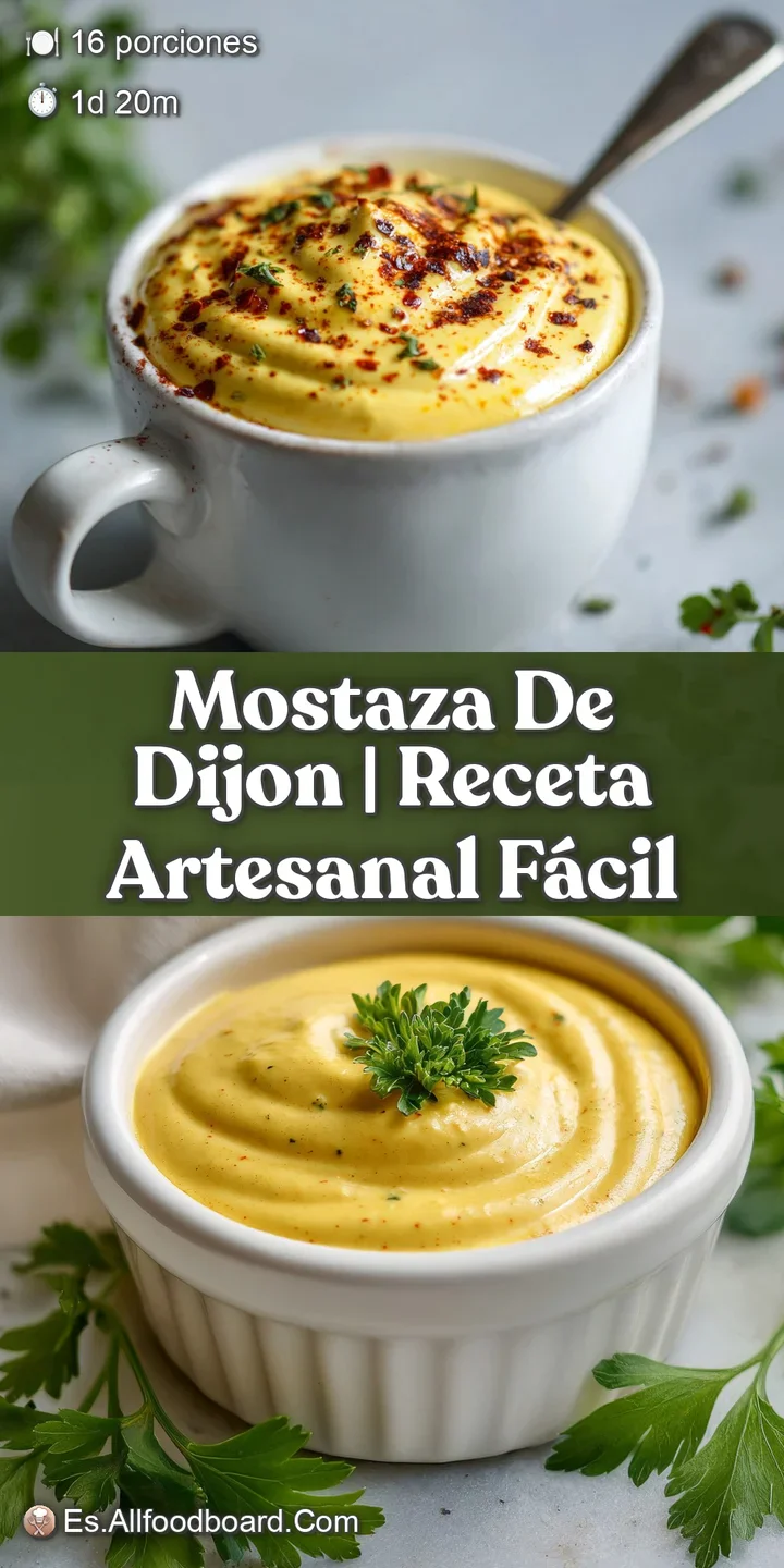 Close-up of creamy, textured Dijon mustard; subtle graininess and rich, pale yellow color suggest depth of flavor.