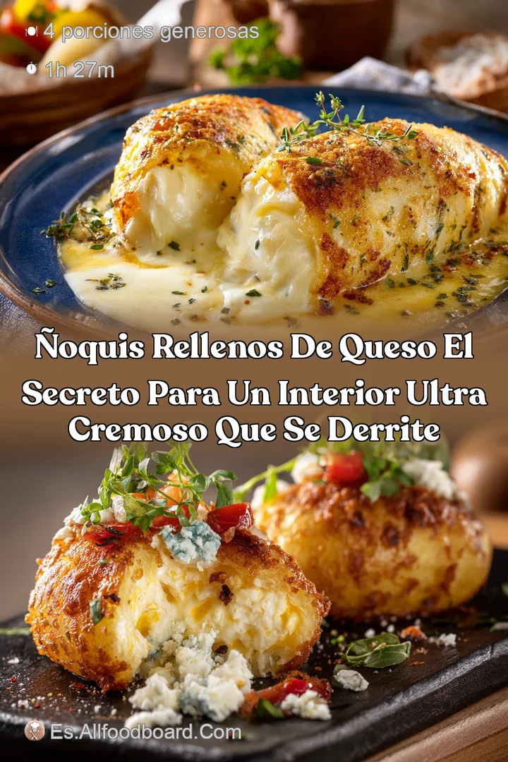 &Ntilde;oquis Rellenos de Queso El secreto para un interior ultra cremoso que se derrite