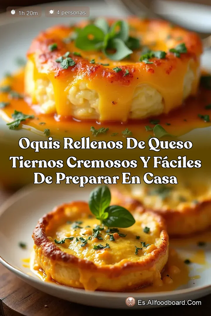 Oquis Rellenos de Queso Tiernos Cremosos y F&aacute;ciles de Preparar en Casa