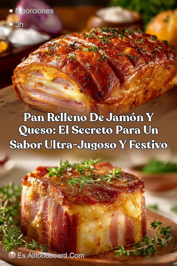 Pan Relleno de Jam&oacute;n y Queso: El secreto para un sabor ultra-jugoso y festivo