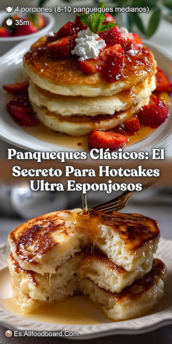 Panqueques Cl&aacute;sicos: El Secreto para Hotcakes Ultra Esponjosos