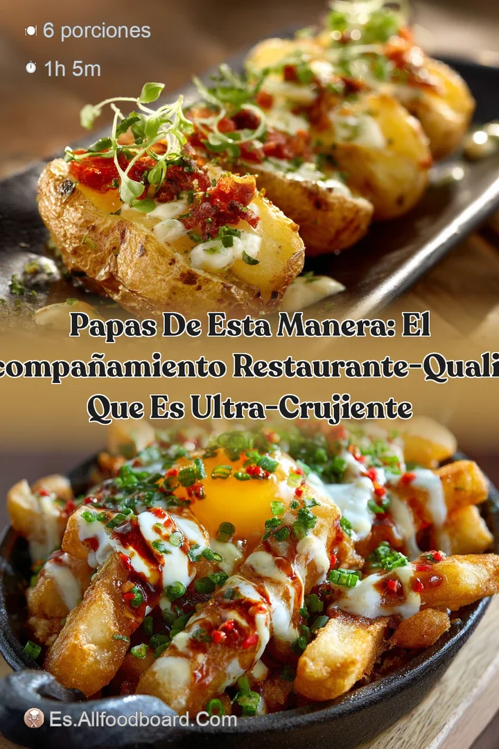 Papas de esta manera: El acompa&ntilde;amiento restaurante-quality que es ultra-crujiente