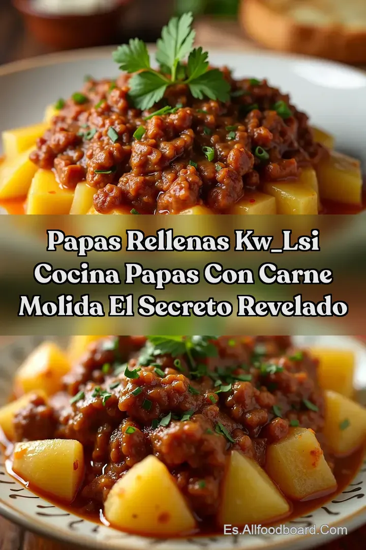 Papas Rellenas kw_lsi Cocina Papas con Carne Molida El Secreto Revelado