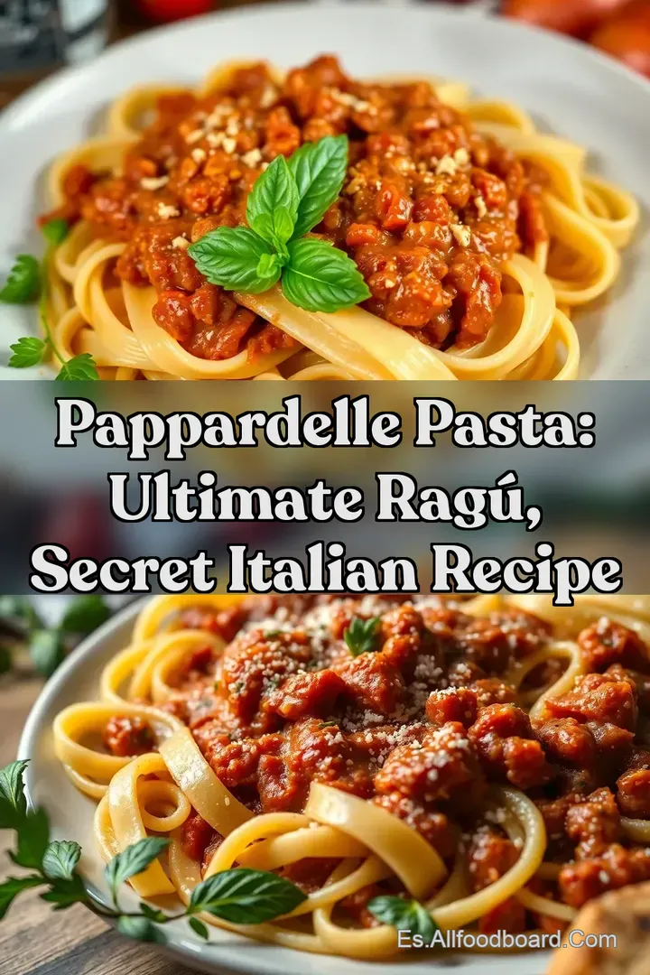 Pappardelle Pasta: Ultimate Rag&uacute; Secret Italian Recipe