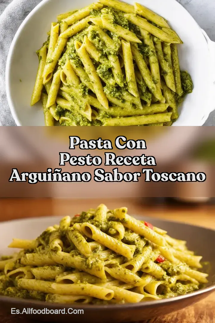 Pasta Con Pesto Receta Argui&ntilde;ano Sabor Toscano