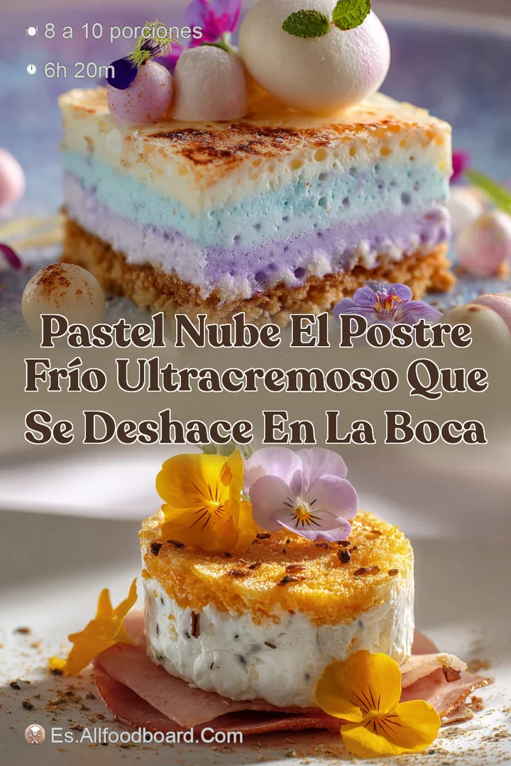 Pastel Nube El Postre Fr&iacute;o UltraCremoso que se Deshace en la Boca