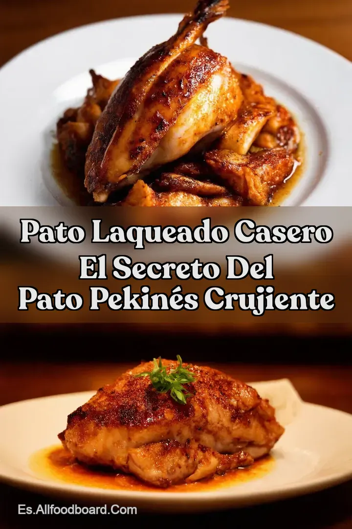 Pato Laqueado Casero El Secreto del Pato Pekin&eacute;s Crujiente