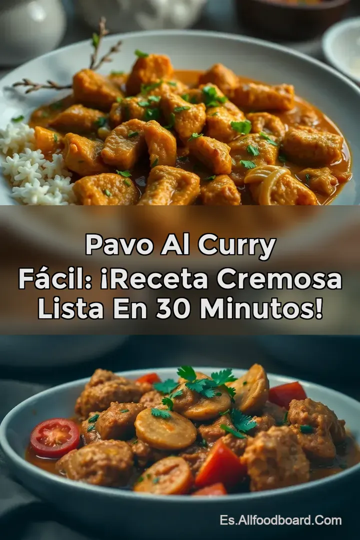 Pavo al Curry F&aacute;cil: &iexcl;Receta Cremosa Lista en 30 Minutos!