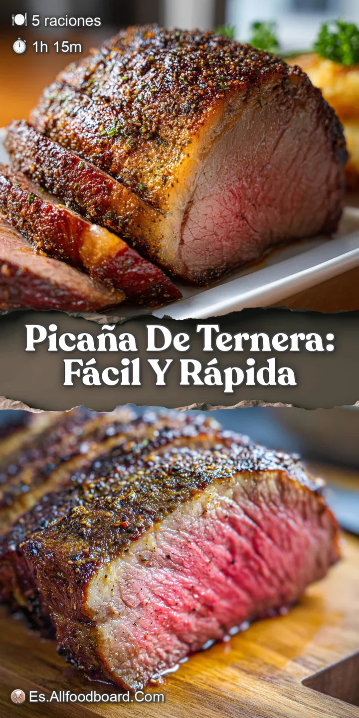 Close-up of the pica&ntilde;a's crust, revealing its rich, mahogany color and the tantalizing contrast of crispy exterior to tend...