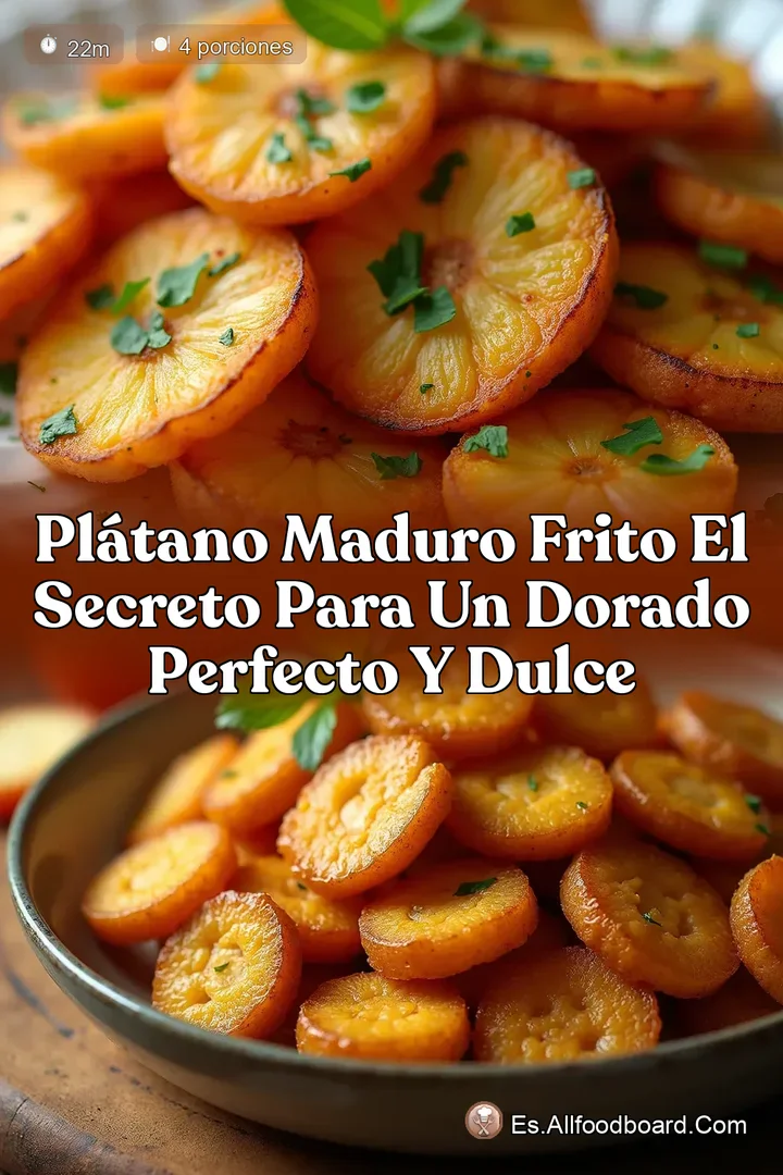 Pl&aacute;tano Maduro Frito El Secreto para un Dorado Perfecto y Dulce
