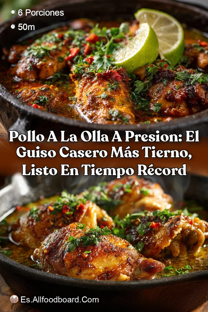 POLLO A LA OLLA A PRESION: El guiso casero m&aacute;s tierno listo en tiempo r&eacute;cord