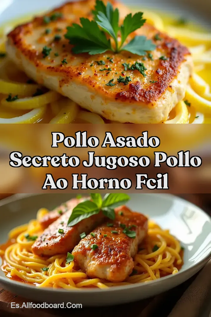 Pollo Asado Secreto Jugoso POLLO AO HORNO FCIL