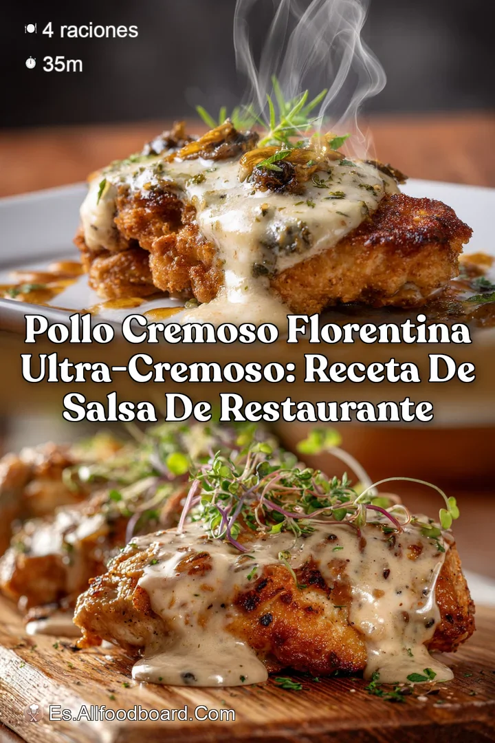 POLLO CREMOSO Florentina Ultra-Cremoso: Receta de Salsa de Restaurante