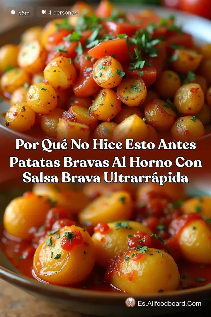 Por Qu&eacute; No Hice Esto Antes Patatas Bravas al Horno con Salsa Brava Ultrarr&aacute;pida