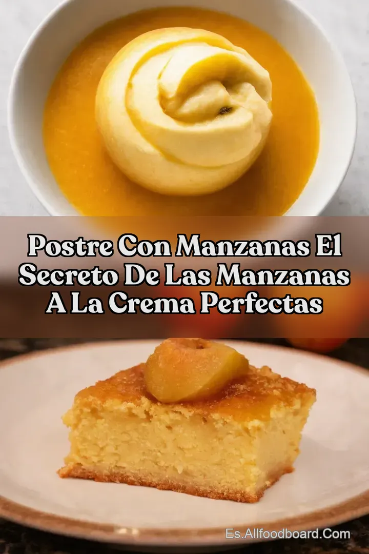 Postre con manzanas El Secreto de las Manzanas a la Crema Perfectas