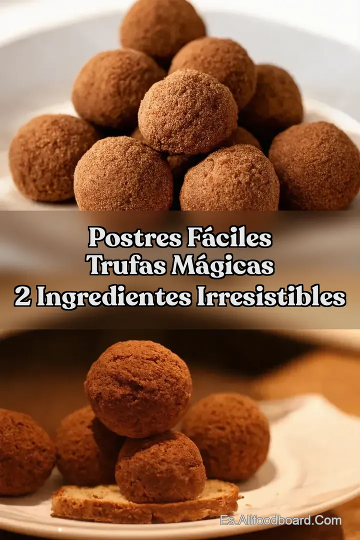 Postres F&aacute;ciles Trufas M&aacute;gicas 2 Ingredientes Irresistibles