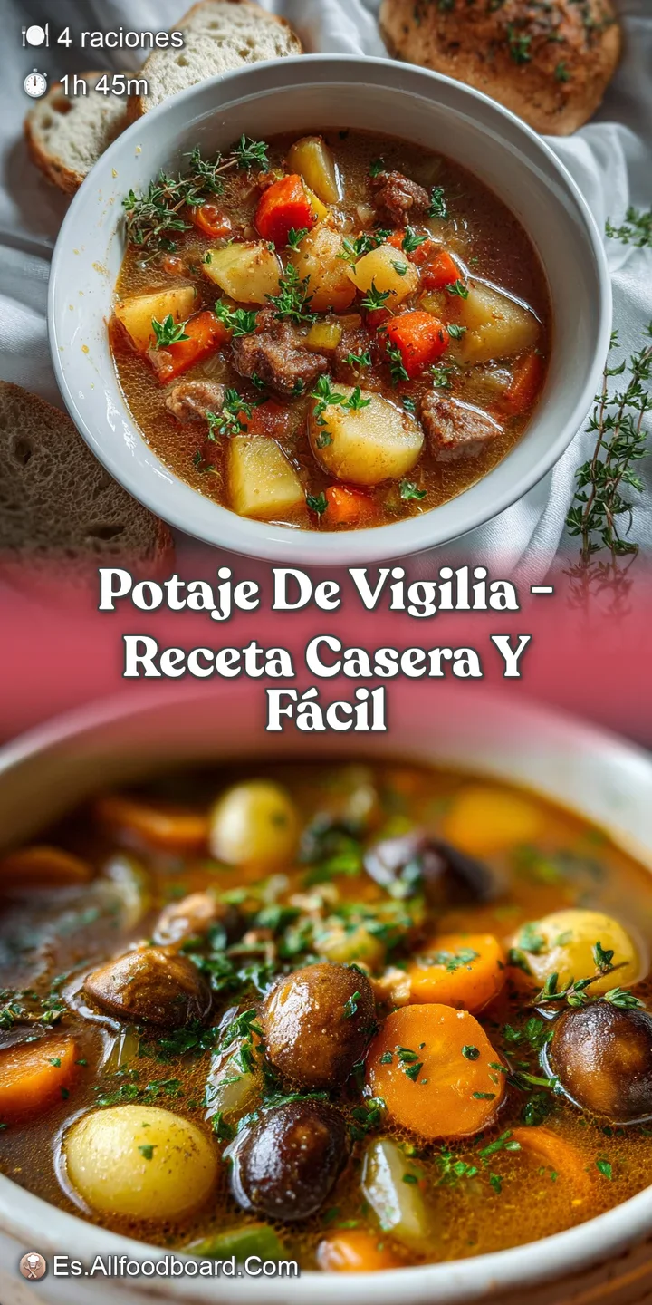 Close-up of a rich, comforting stew. Soft chickpeas, and tender flakes of cod swim in a luscious, golden broth.