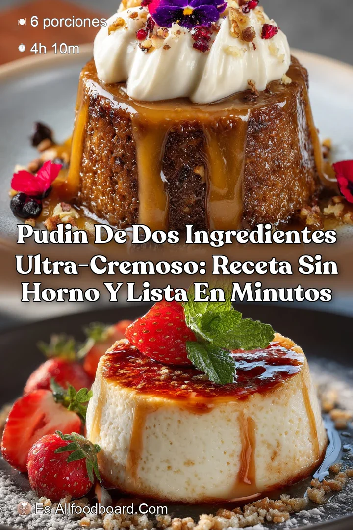 Pudin de dos ingredientes ultra-cremoso: Receta sin horno y lista en minutos