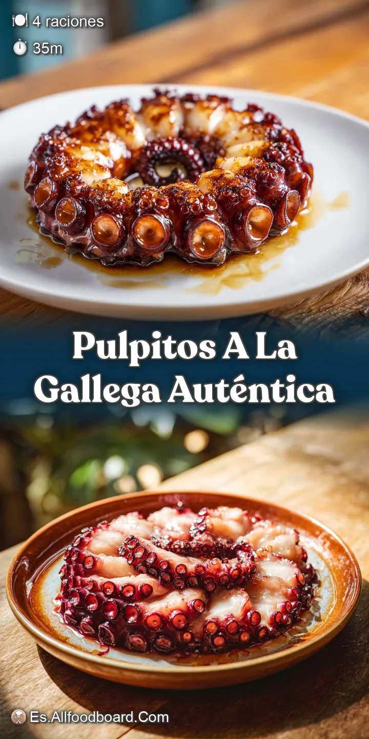 Close-up of glistening octopus with vibrant paprika and coarse sea salt, showcasing the tender texture and smoky aroma of ...