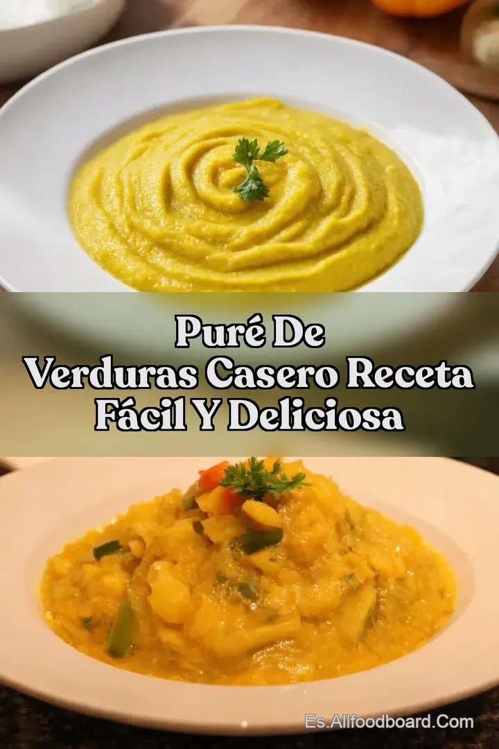 Pur&eacute; de Verduras Casero Receta F&aacute;cil y Deliciosa