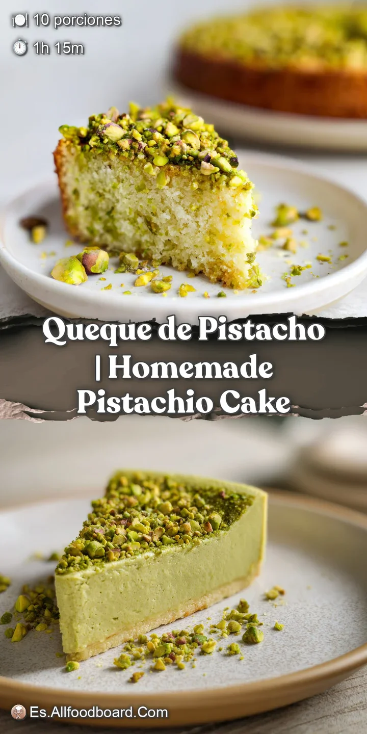 Primer plano de una miga aterciopelada color pistacho, h&uacute;meda y aireada, con peque&ntilde;os poros y trozos de frutos secos.