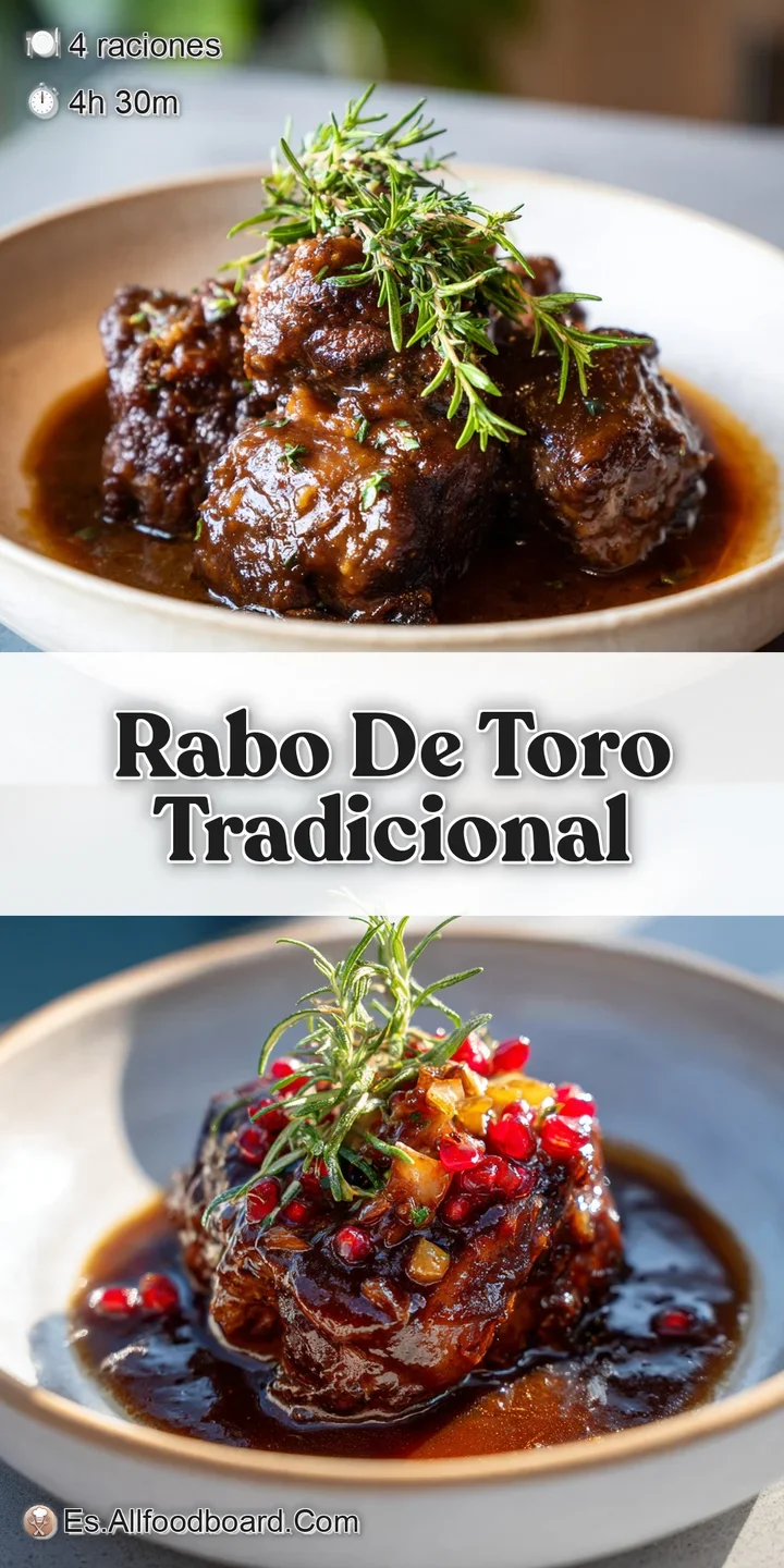 Close-up of tender oxtail meat glistening with savory braising sauce. Notice the rich color and delicate texture of the sl...