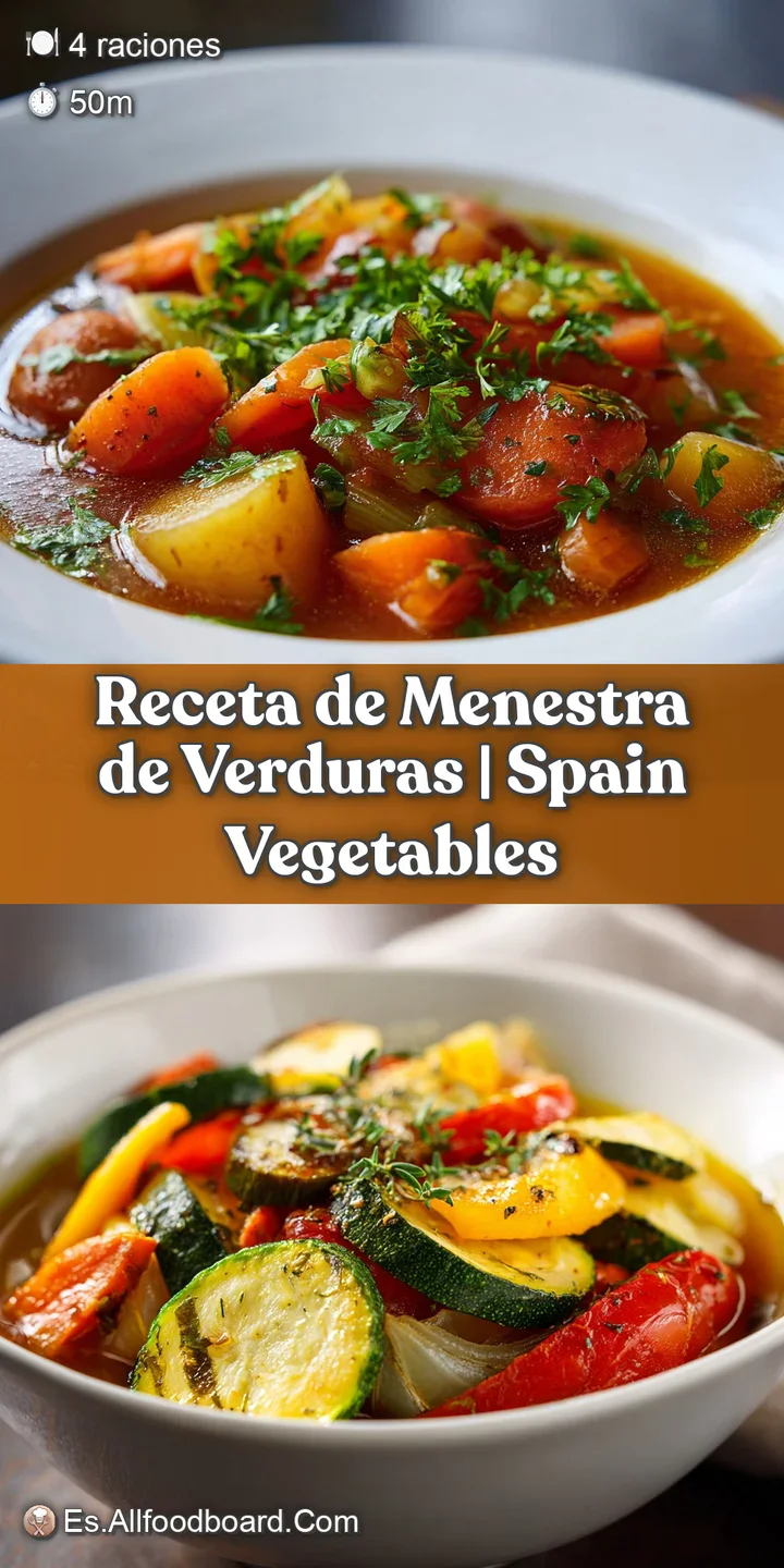 Close-up reveals earthy menestra. Tender potatoes contrast with the slight bite of artichokes. A comforting mix of textures.