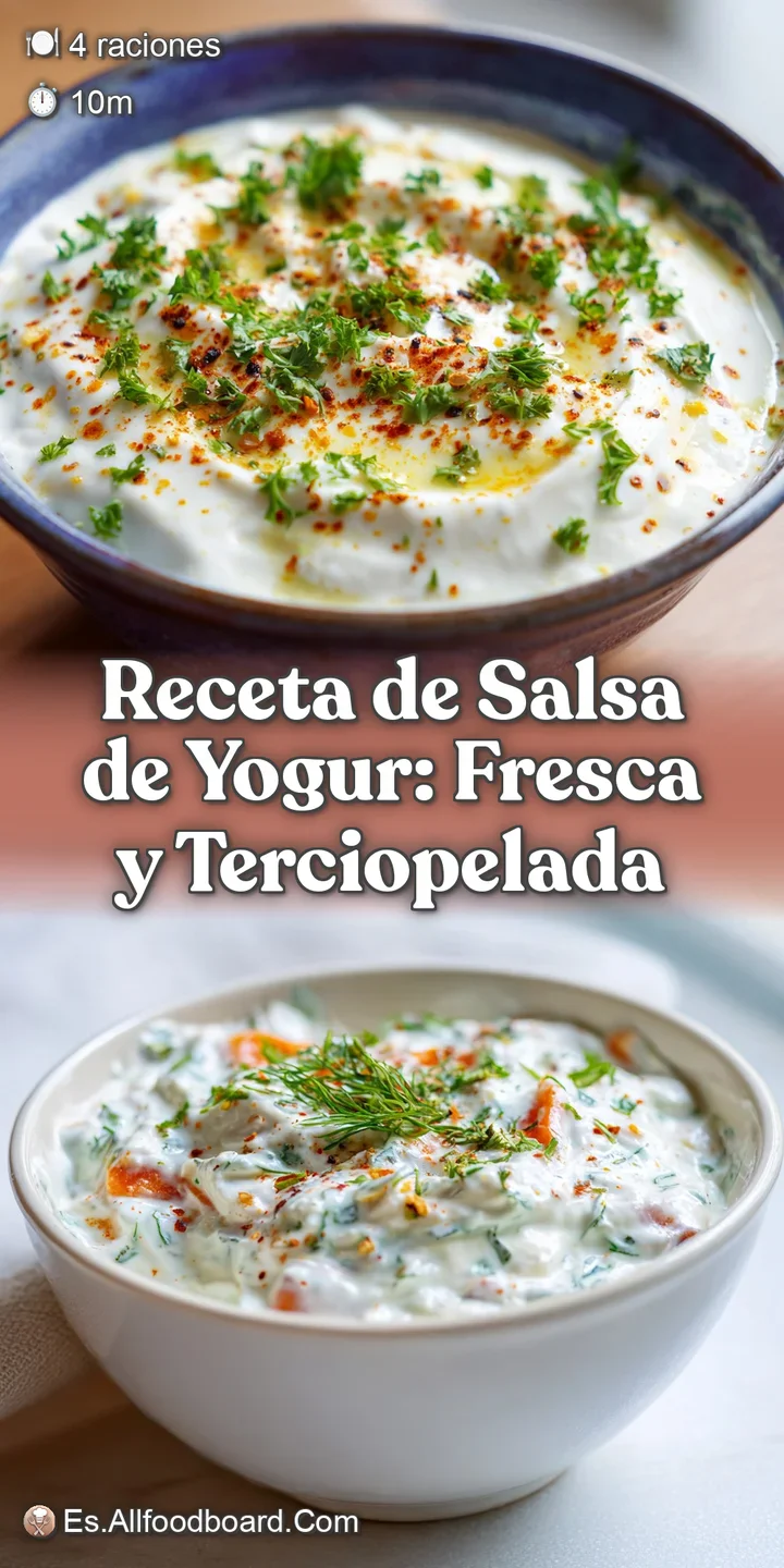 Close-up view of a bright, herbaceous yogurt sauce, highlighting its cool, creamy texture and fresh green flecks.