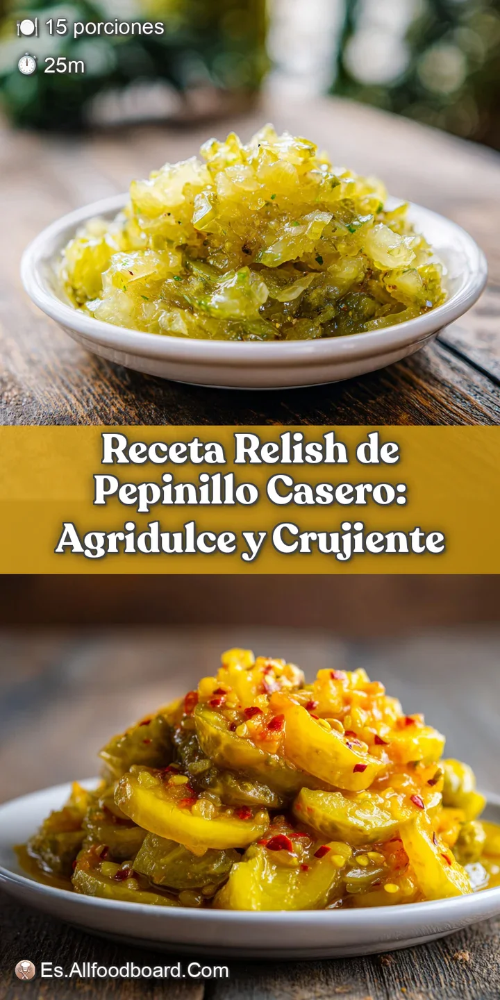 Close-up: glistening, freshly made pickle relish. Crisp chopped cucumbers, peppers & onions form a chunky, inviting texture.