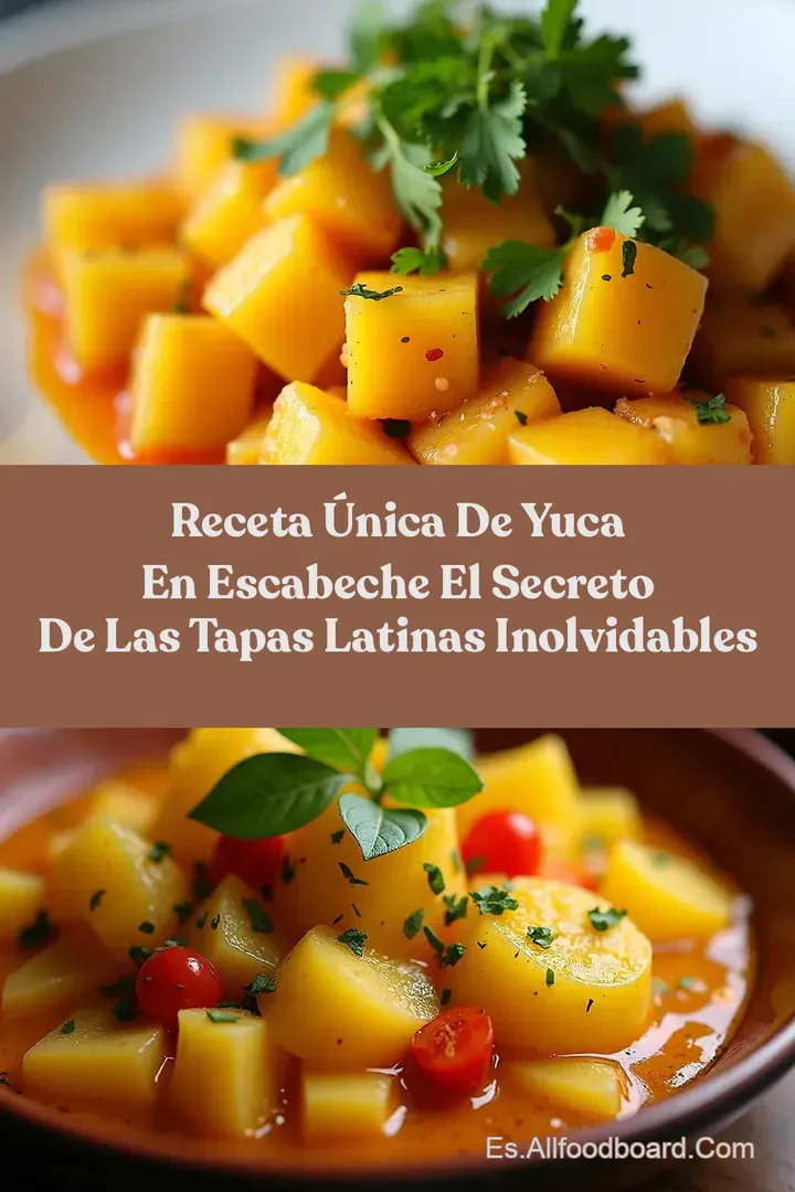 Receta &Uacute;nica de Yuca en Escabeche El Secreto de las Tapas Latinas Inolvidables