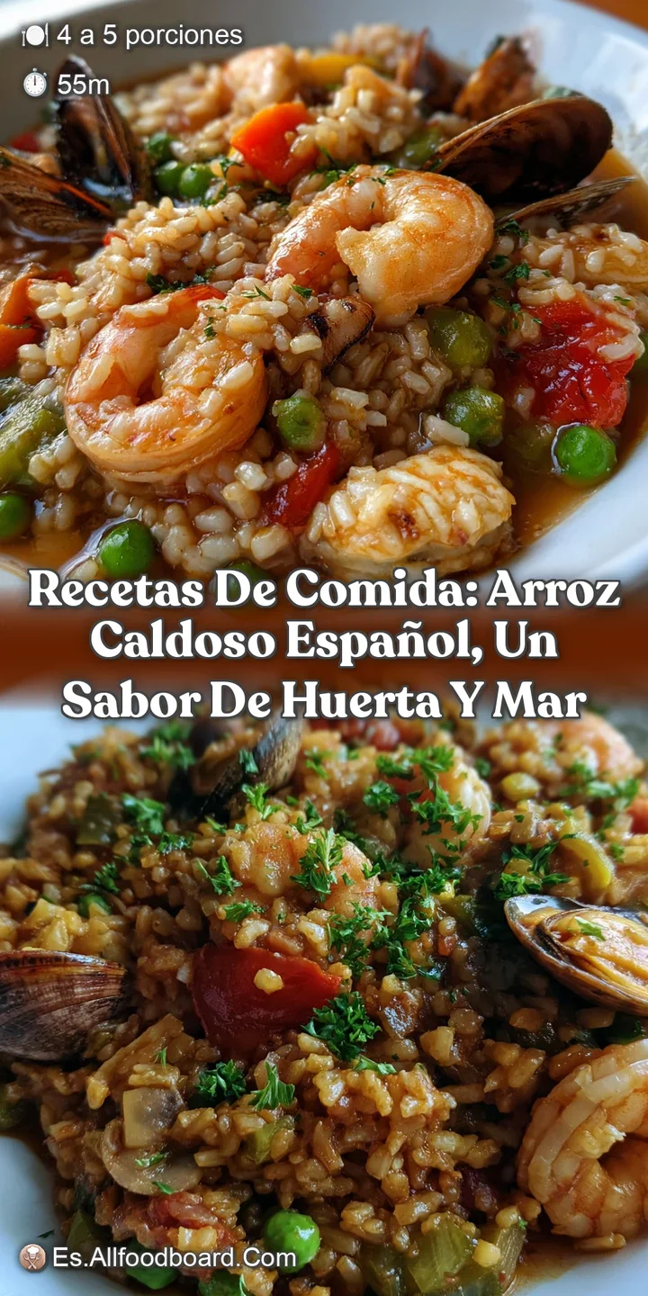 Recetas de Comida: Arroz Caldoso Espa&ntilde;ol Un Sabor de Huerta y Mar
