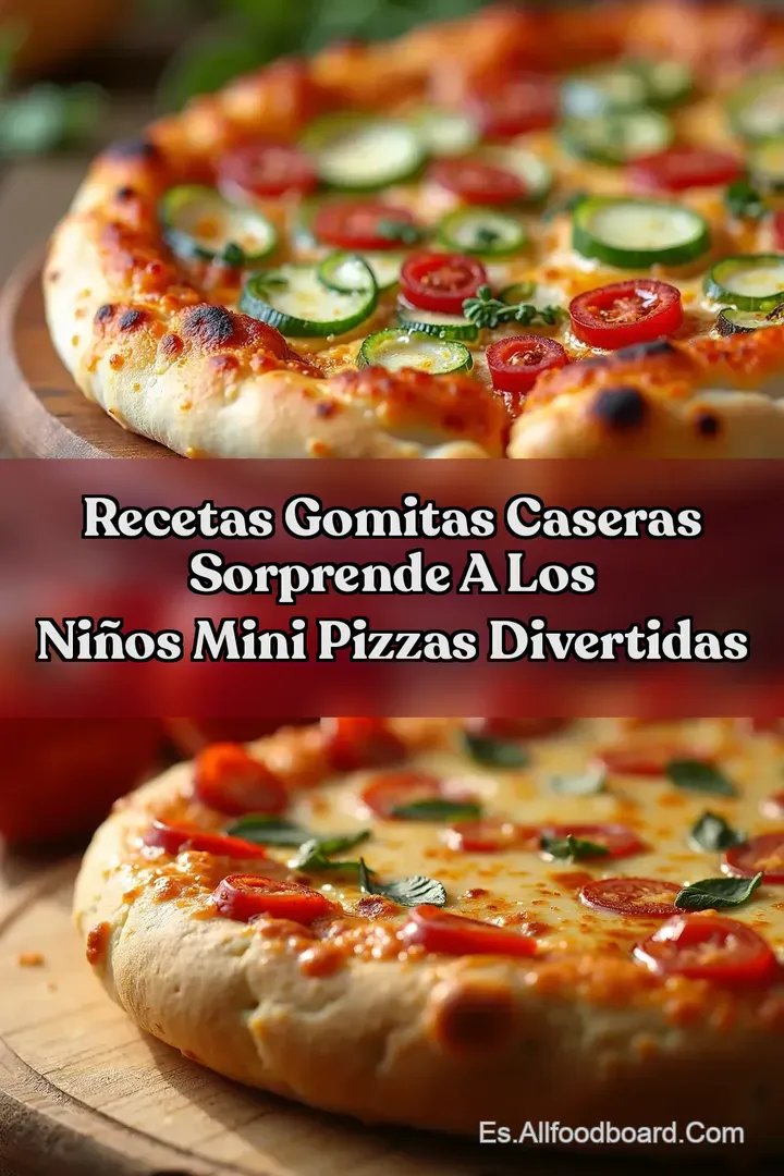 Recetas Gomitas Caseras SORPRENDE A LOS NI&Ntilde;OS Mini Pizzas Divertidas