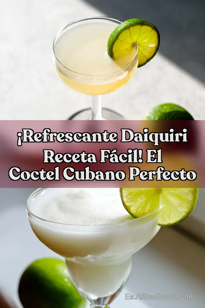 &iexcl;Refrescante Daiquiri Receta F&aacute;cil! El Coctel Cubano Perfecto