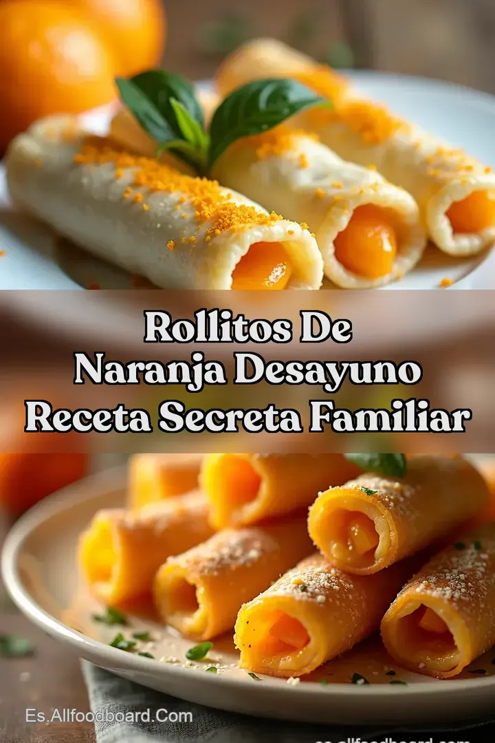 Rollitos de Naranja Desayuno Receta Secreta Familiar