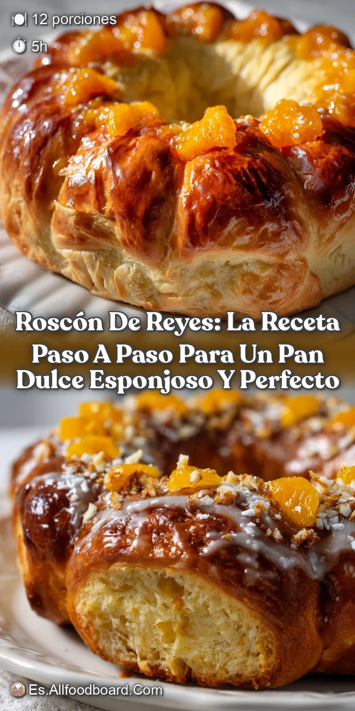 Rosc&oacute;n de Reyes: La Receta Paso a Paso para un Pan Dulce Esponjoso y Perfecto
