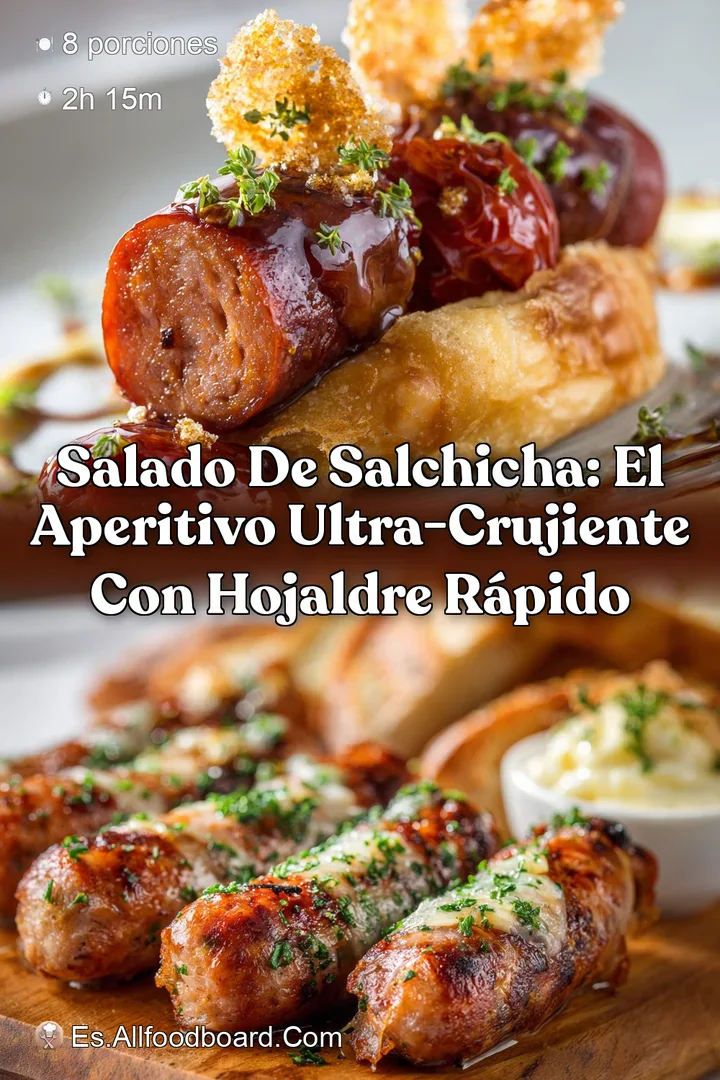 Salado de Salchicha: El Aperitivo Ultra-Crujiente con Hojaldre R&aacute;pido