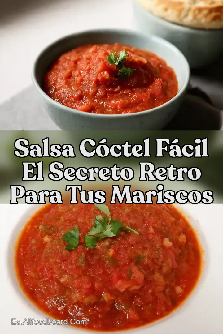 Salsa C&oacute;ctel F&aacute;cil El Secreto Retro Para Tus Mariscos