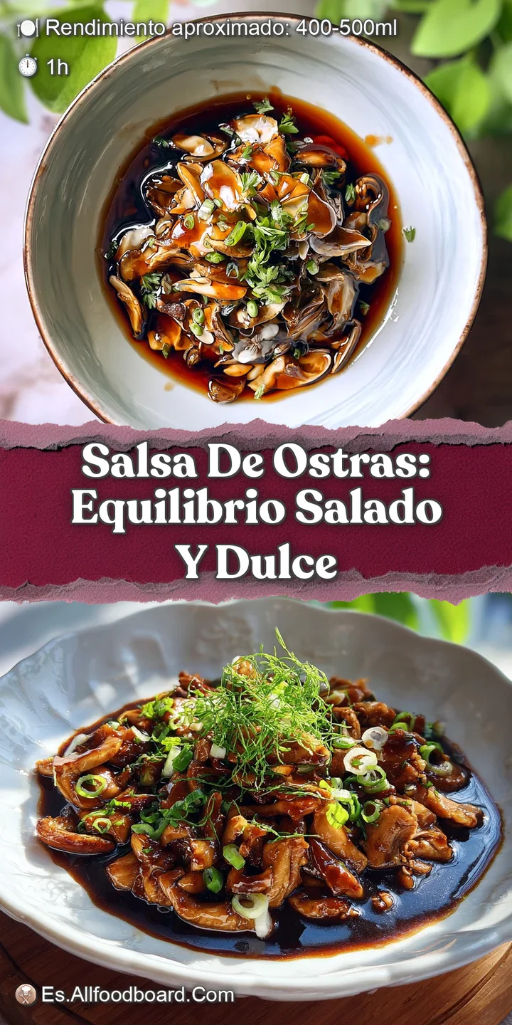 Close-up of thick, almost black oyster sauce, catching the light. Hints of umami and the sea, a concentrated essence.