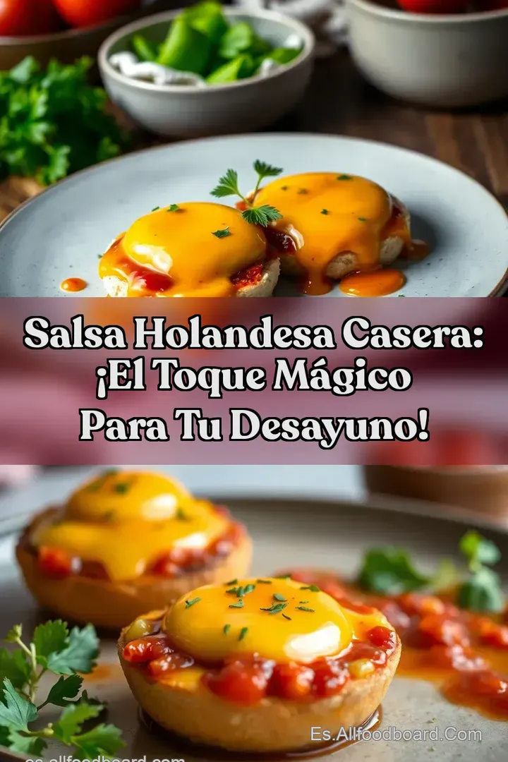 Salsa Holandesa Casera: &iexcl;El Toque M&aacute;gico para tu Desayuno!