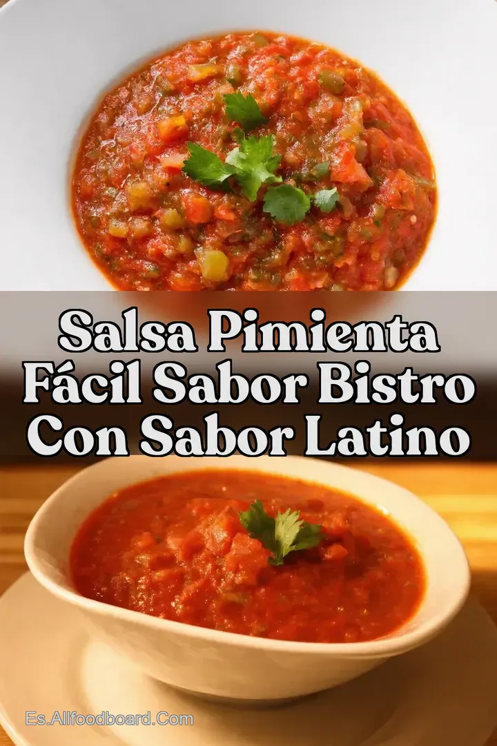 Salsa Pimienta F&aacute;cil Sabor Bistro Con Sabor Latino